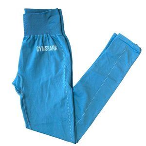 Gymshark Compression Cropped Leggings Womens Small Blue *Read